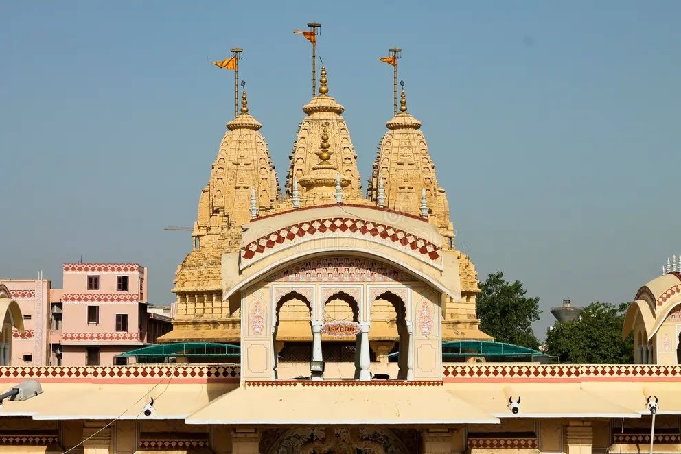 Inside ISKCON Ahmedabad Temple